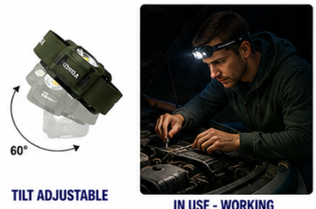 Never Let Darkness End the Adventure: Discover the TrailForge LED Headlamp