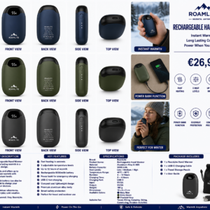 RoamLite Rechargeable Hand Warmer