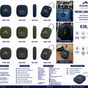 RoamLite Portable Luggage Tracker