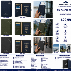 WanderCore RFID Passport Holder