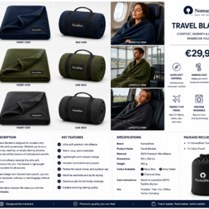 NomadNest Travel Blanket